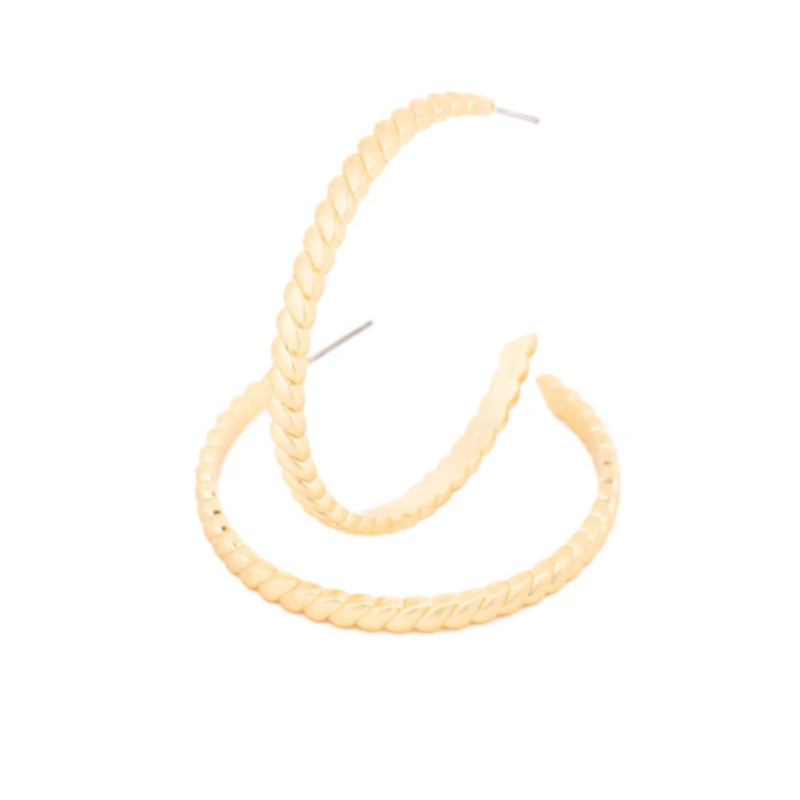 Addison Earrings - Large Gold