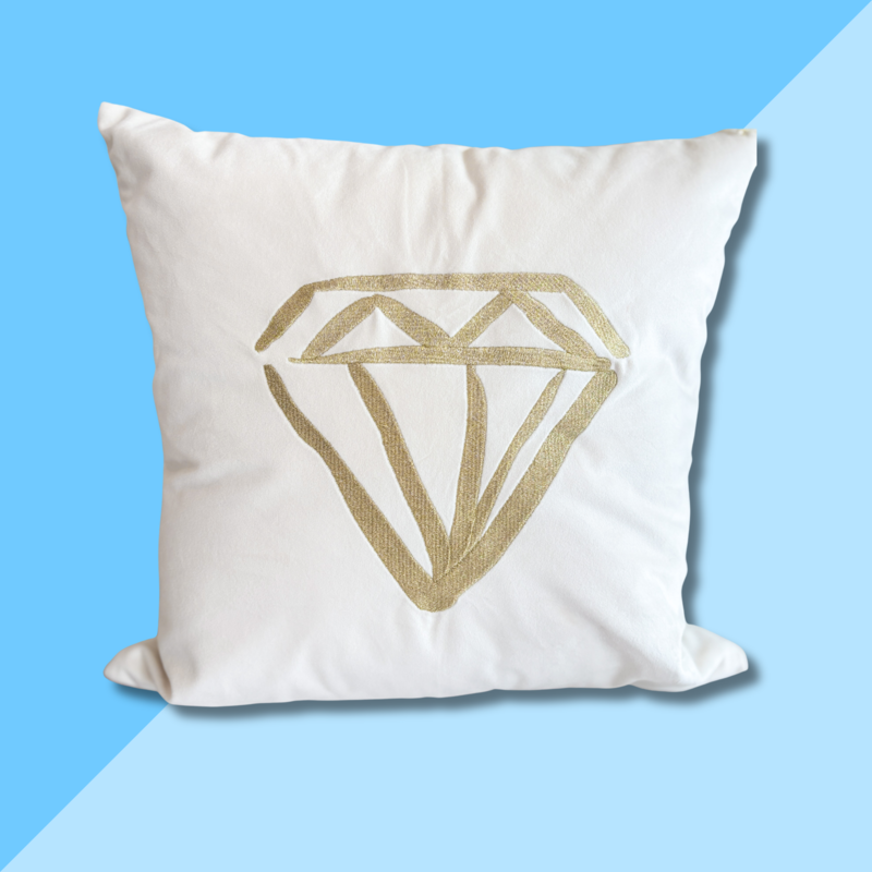 Over The Moon ADPI Velvet Square Pillow