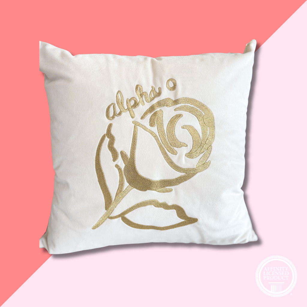 Over The Moon AOPI Velvet Square Pillow