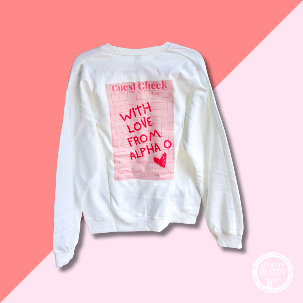 AOPI Check Sweatshirt