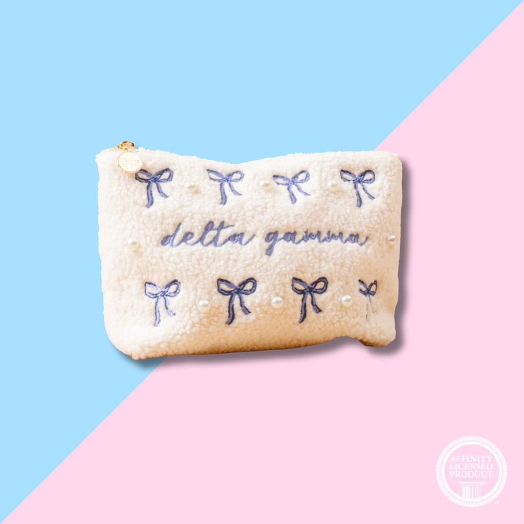 The Darling Effect DG Bows & Pearls Teddy Pouch