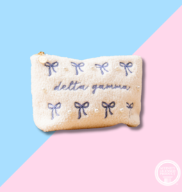 The Darling Effect DG Bows & Pearls Teddy Pouch