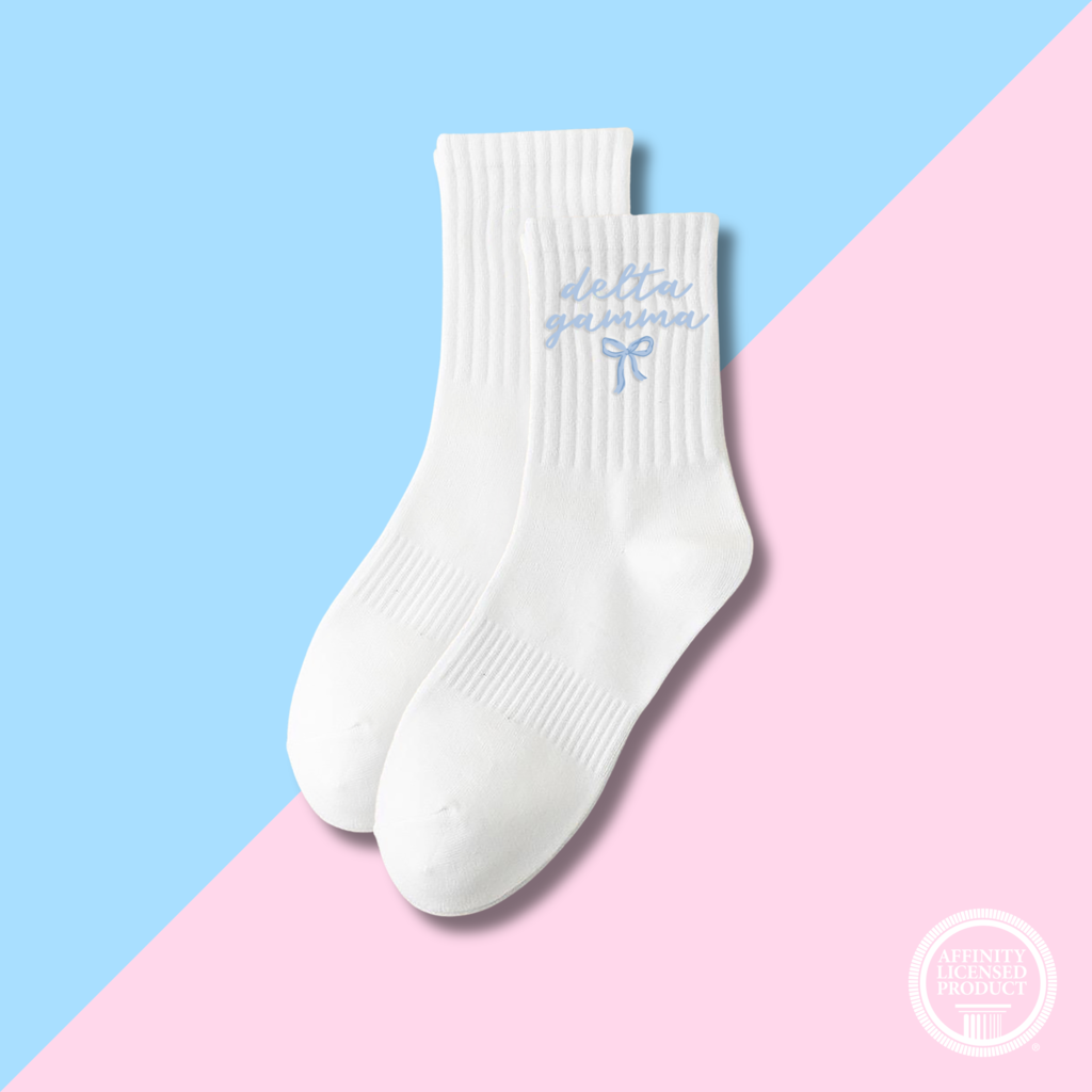 The Darling Effect DG Embroidered Crew Socks