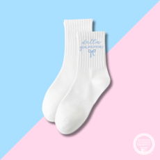 The Darling Effect DG Embroidered Crew Socks