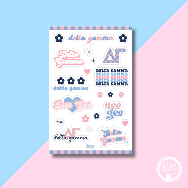 The Darling Effect DG Sorority Sticker Sheet