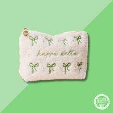 The Darling Effect KD Bows & Pearls Teddy Pouch