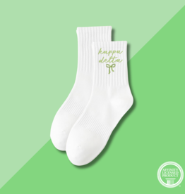The Darling Effect KD Embroidered Crew Socks