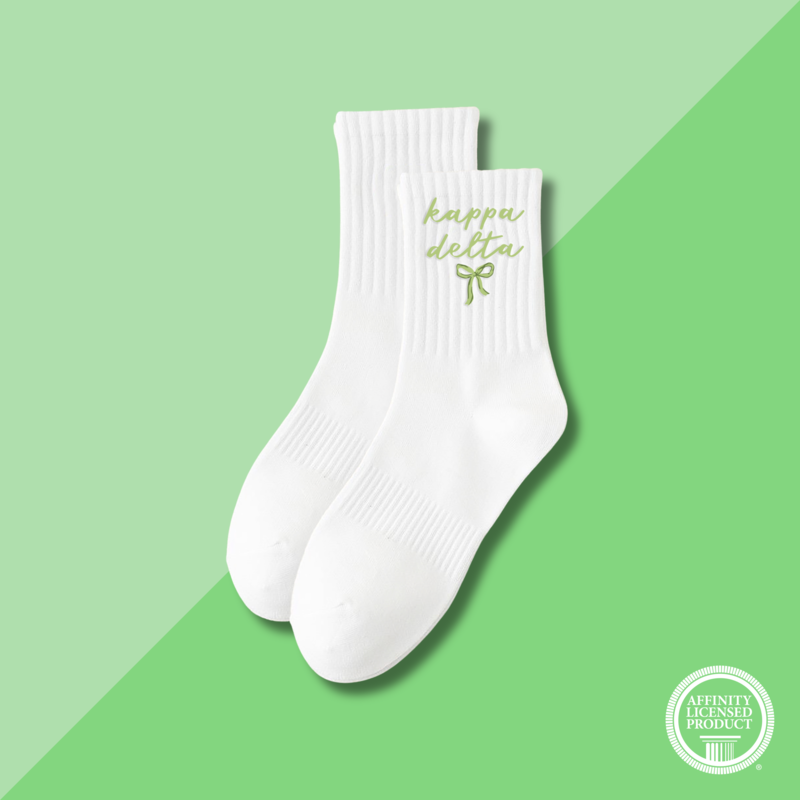 The Darling Effect KD Embroidered Crew Socks