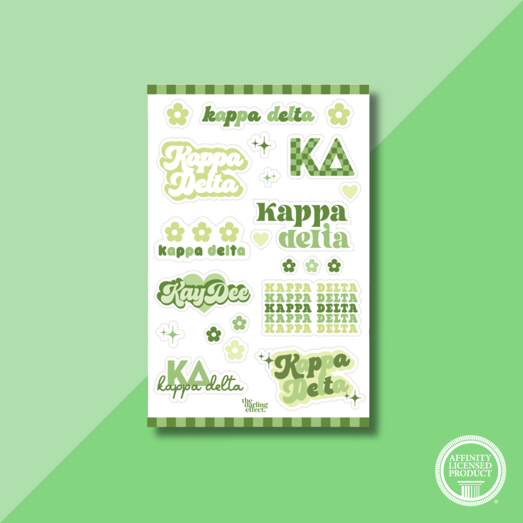 The Darling Effect KD Sorority Sticker Sheet