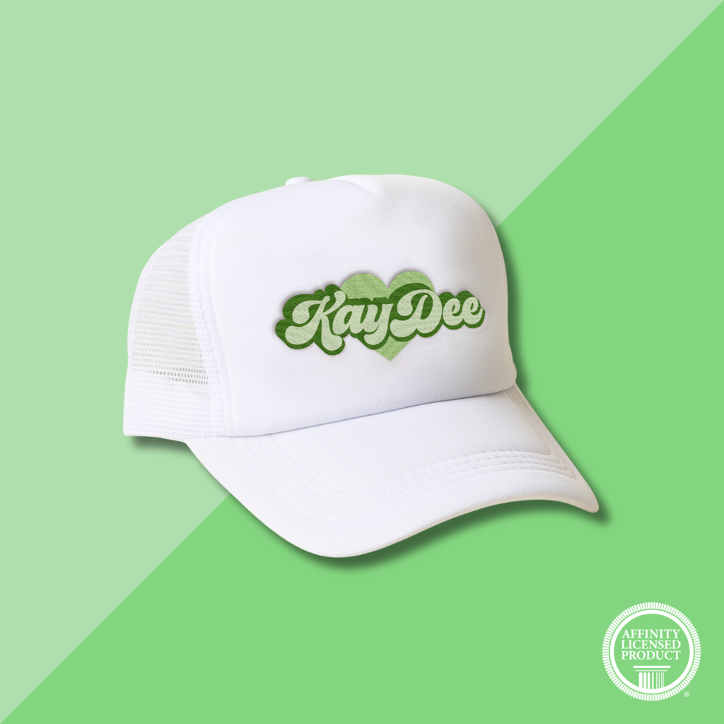 The Darling Effect KD White Trucker Hat