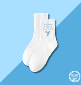 The Darling Effect KKG Embroidered Crew Socks