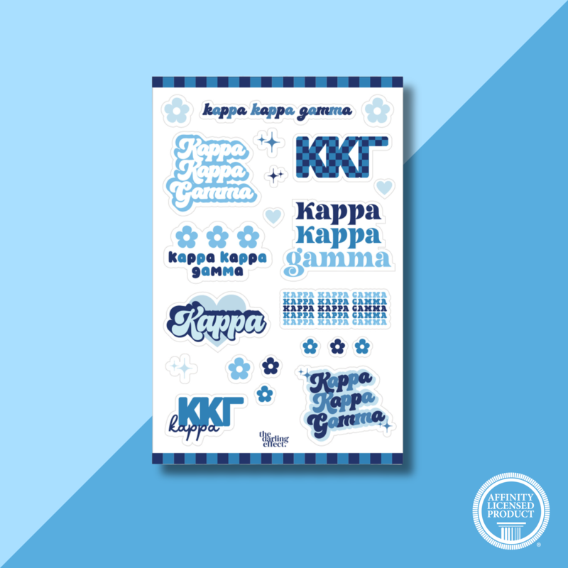 The Darling Effect KKG Sorority Sticker Sheet