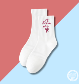 The Darling Effect PBP Embroidered Crew Socks