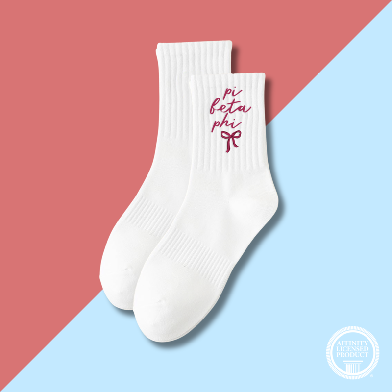 The Darling Effect PBP Embroidered Crew Socks