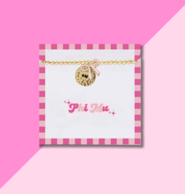 The Darling Effect Phi Mu Charm Bracelet