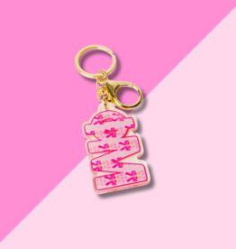 The Darling Effect Phi Mu Letter Acrylic Keychain