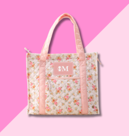 The Darling Effect Phi Mu Quilted Tote Bag