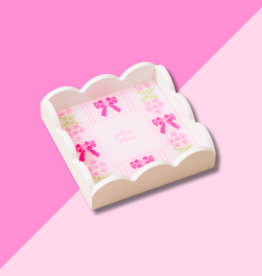 The Darling Effect Phi Mu Scallop Trinket Tray