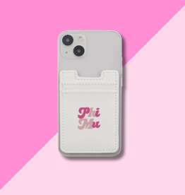 The Darling Effect Phi Mu Stick-on Phone Wallet