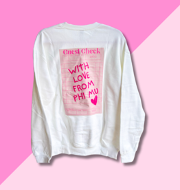 PHI MU Check Sweatshirt