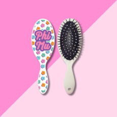 Over The Moon Floral Hairbrush Phi Mu