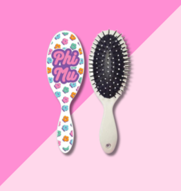 Over The Moon Floral Hairbrush Phi Mu
