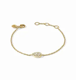 Pave Teardrop Delicate Bracelet - Cubic Zirconia