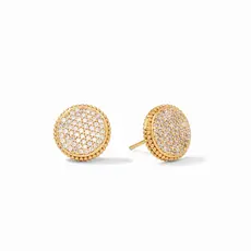 Fleur de Lis Stud - Cubic Zirconia