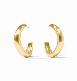 Julie Vos Wave Hoop - Gold - M