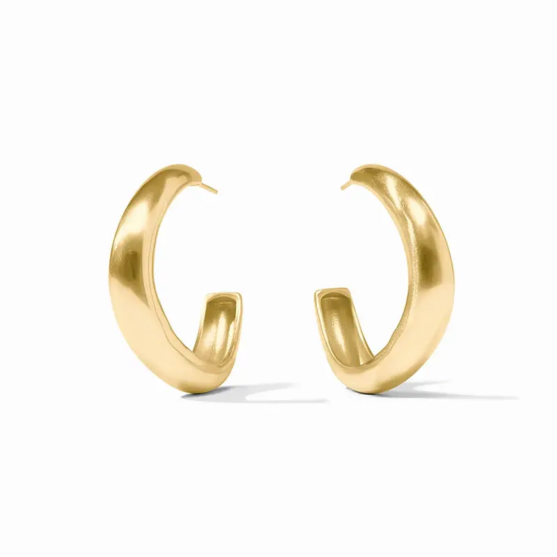 Julie Vos Wave Hoop - Gold - M
