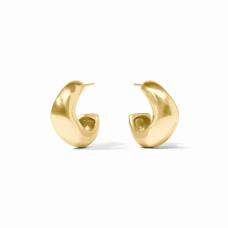 Julie Vos Wave Hoop - Gold - S