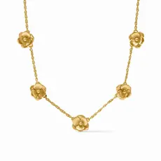 Julie Vos Bloom Delicate Station Necklace - Gold