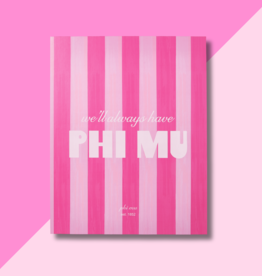 PHI MU Stripe Keepsake Box