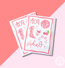 AOPi Sticker Sheet