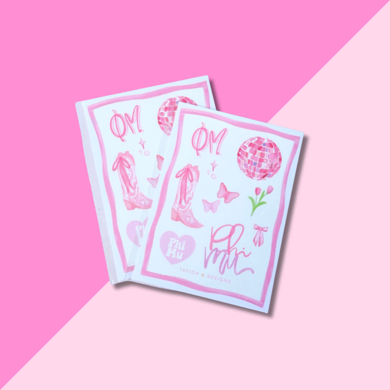 Phi Mu Sticker Sheet