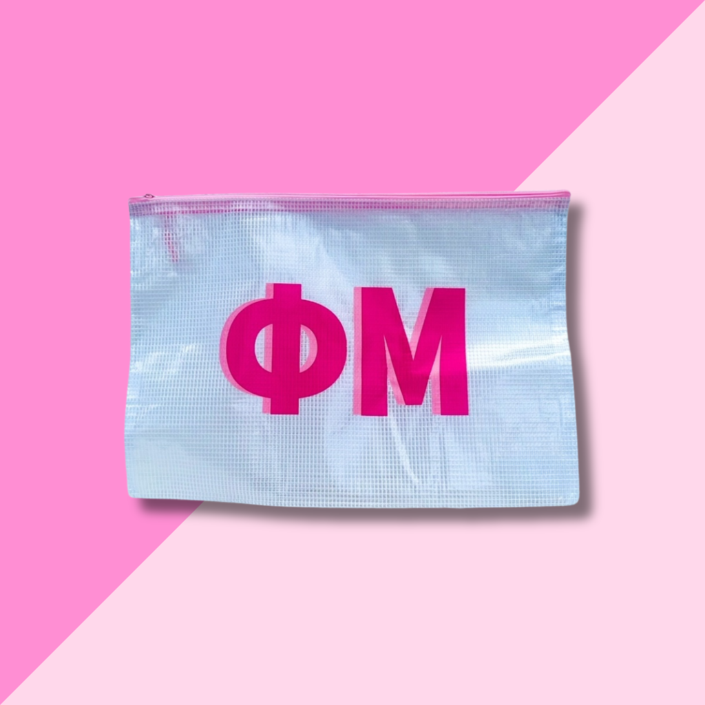 PHI MU Zip Bag