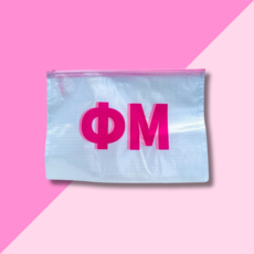 PHI MU Zip Bag