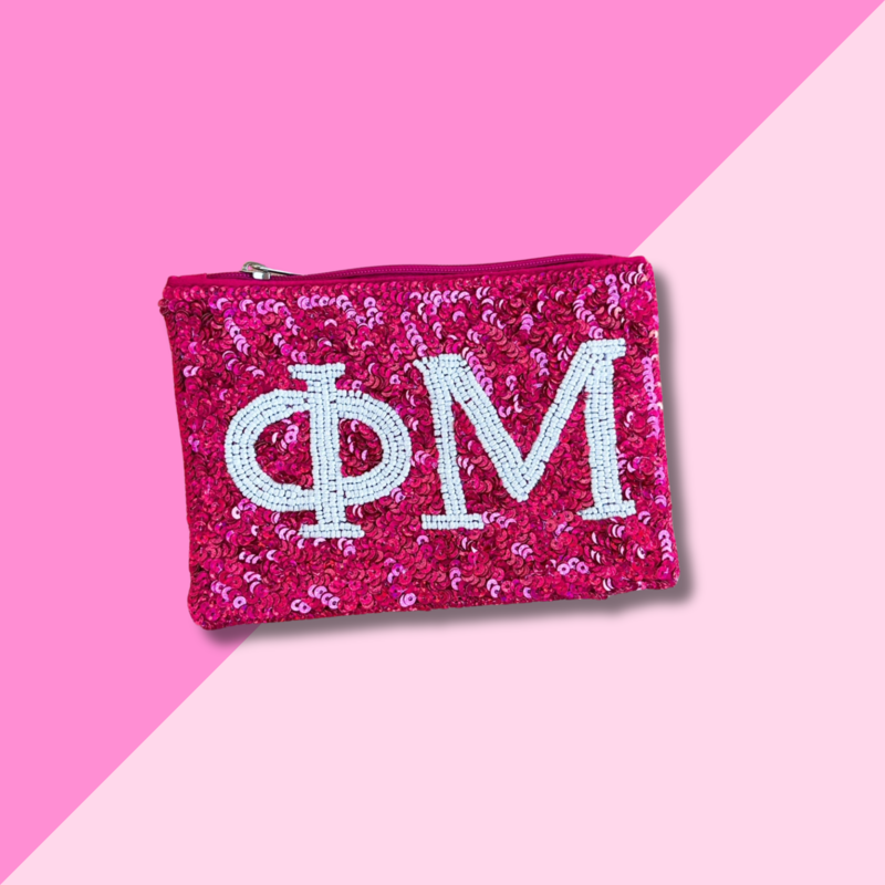Sorority Sequin Pouch - PHI MU