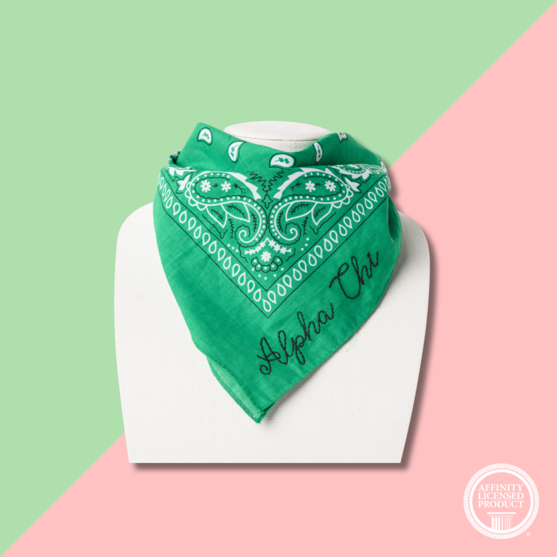 Over The Moon AXO Embroidered Bandana