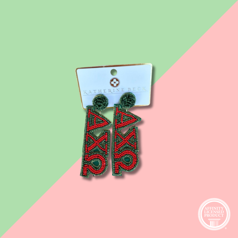 AXO Sorority Beaded Earrings