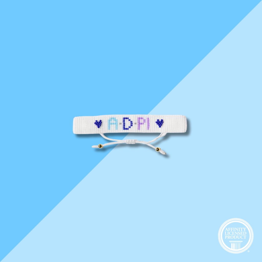 Over The Moon ADPI Rainbow Letters Beaded Bracelet