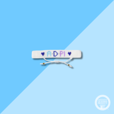 Over The Moon ADPI Rainbow Letters Beaded Bracelet