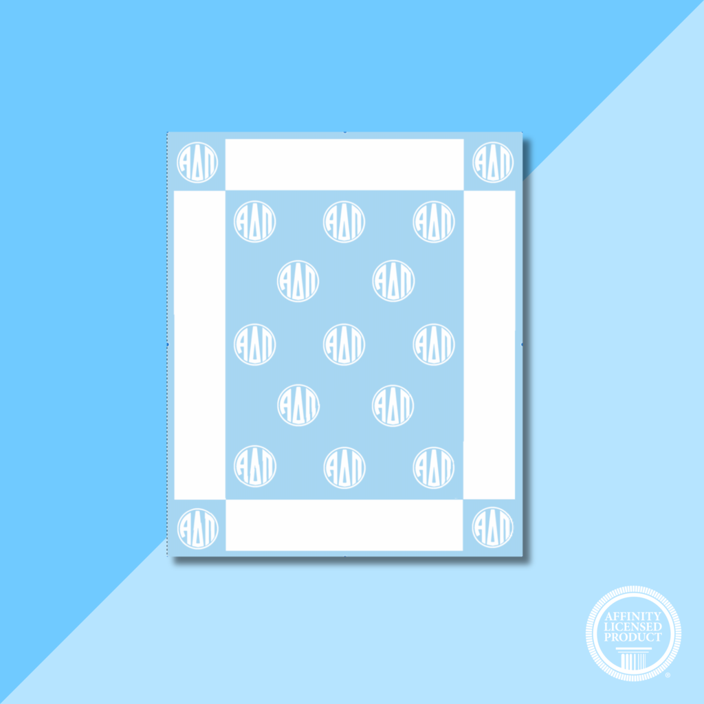 ADPI Woven Monogram Blanket