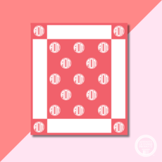 AOPI Woven Monogram Blanket