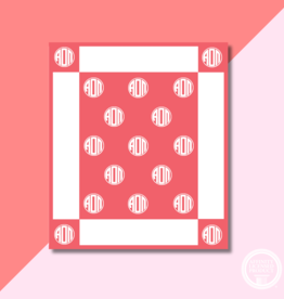 AOPI Woven Monogram Blanket