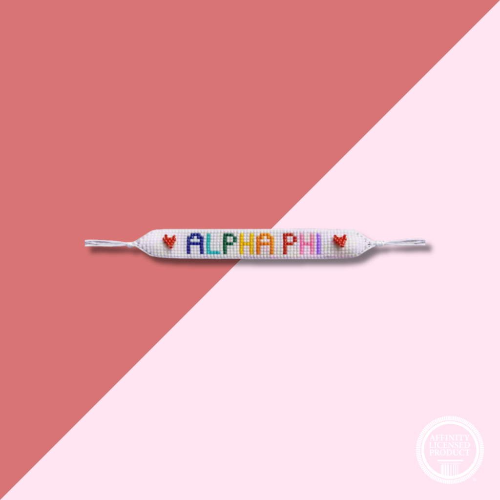 Over The Moon APHI Rainbow Letters Beaded Bracelet
