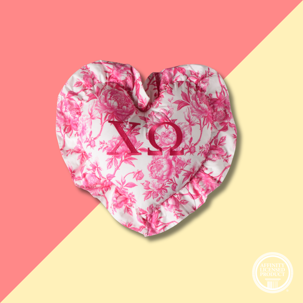 Over The Moon CHIO Floral Heart Pillow