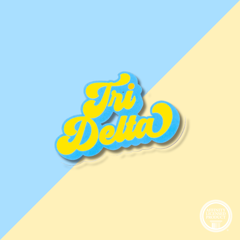 Over The Moon Sorority Retro Decal TRI DELTA