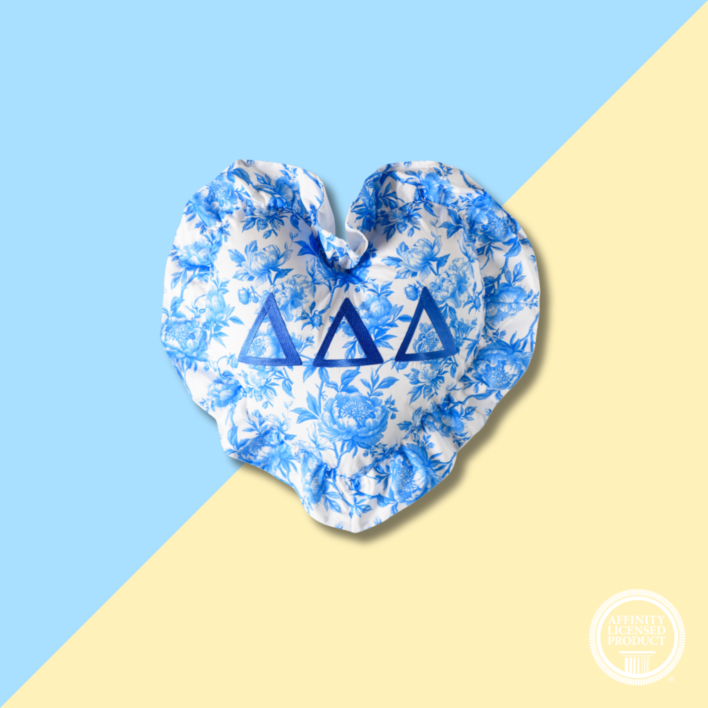 Over The Moon DDD Floral Heart Pillow