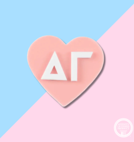 Over The Moon DG Acrylic Heart Pin